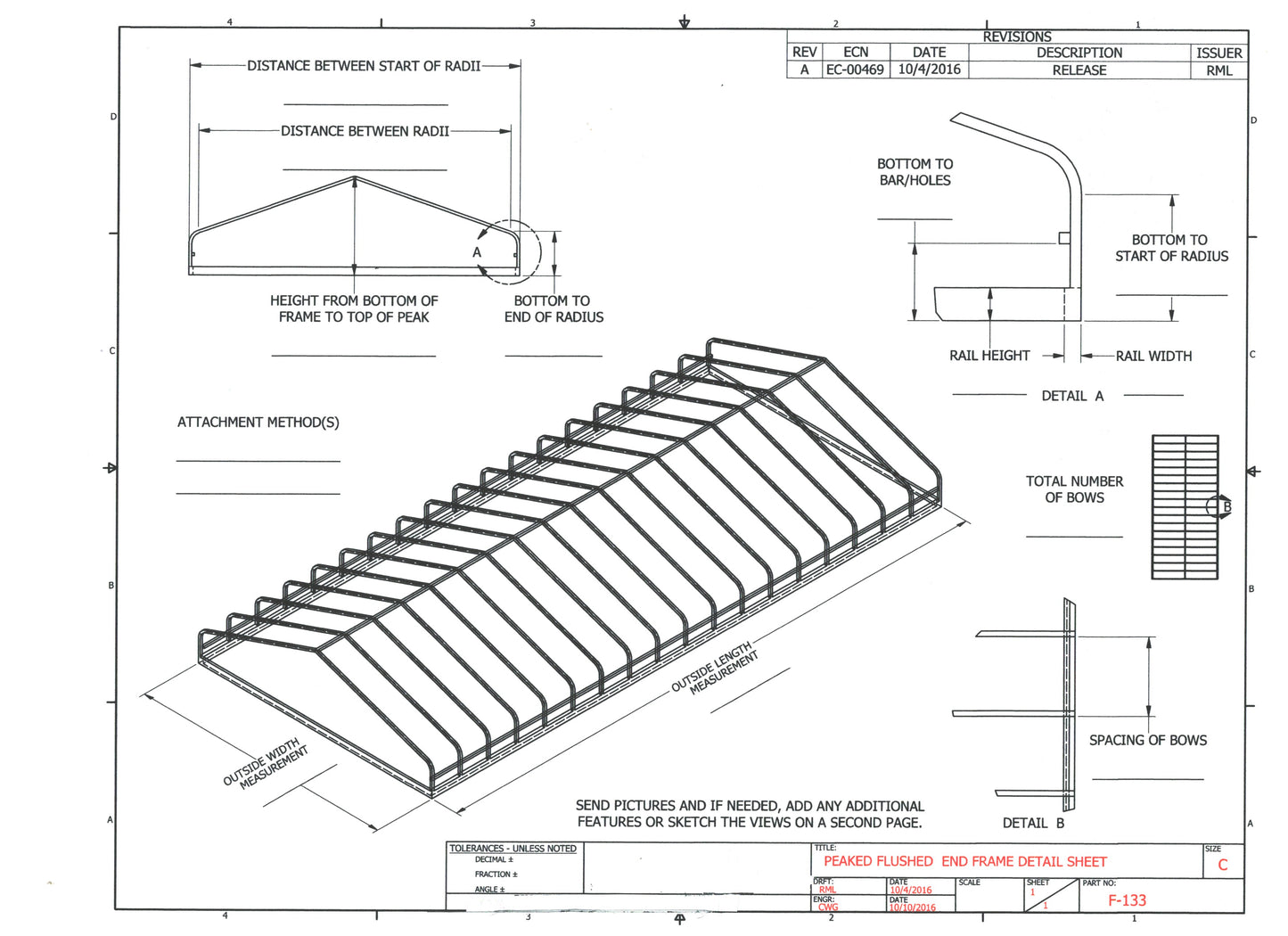 Boat Lift Canopy for Peaked Flush End Frame