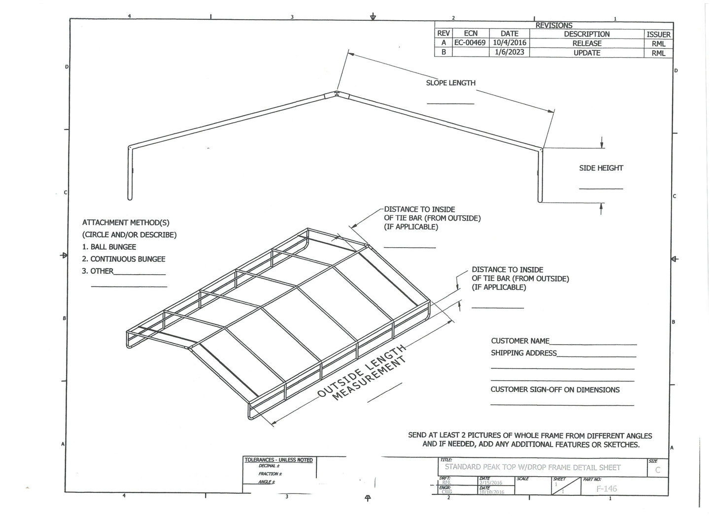 Boat Lift Canopy for Standard Peak Frame